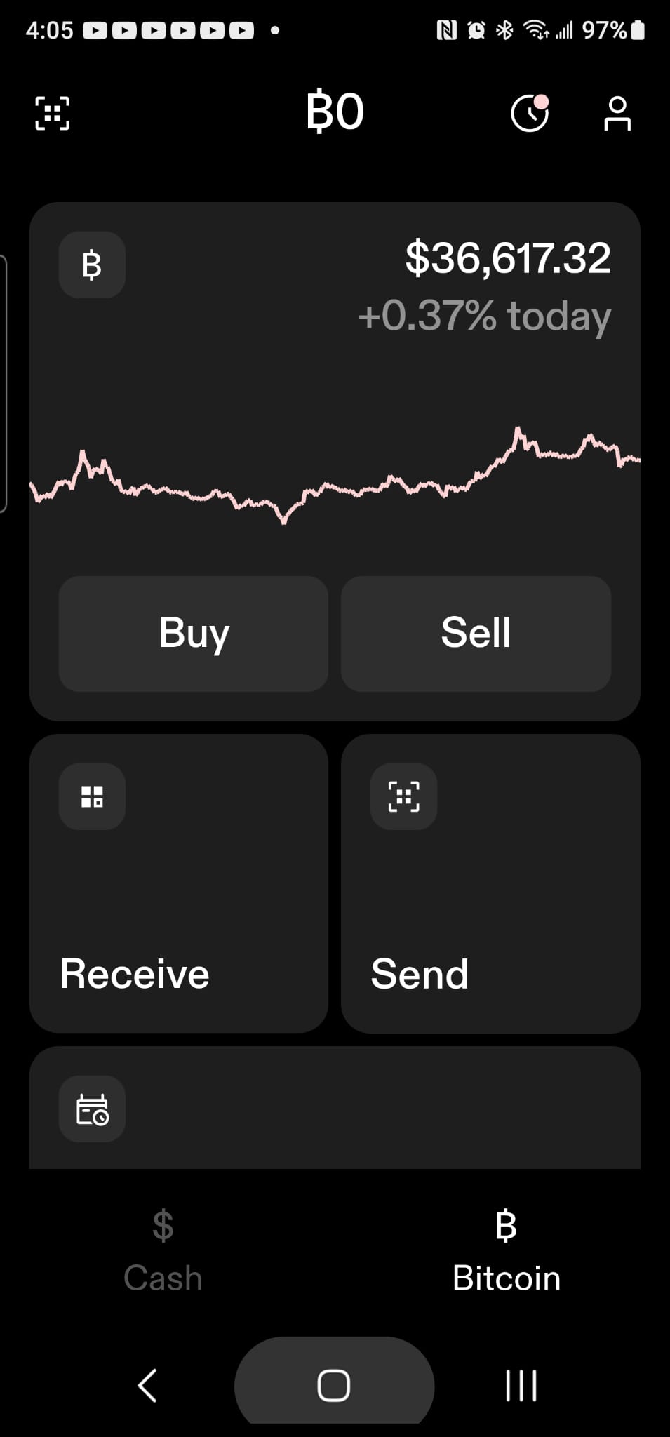 购买完成后，我们停留在Bitcoin页面， 然后点击Send发送按键，进行下一步！.jpg