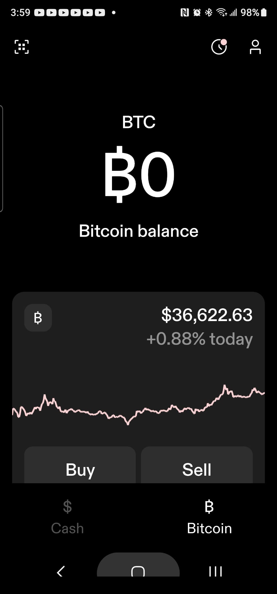 看到点击Bitcoin，出现购买页面， 点击BUY购买比特币！.jpg